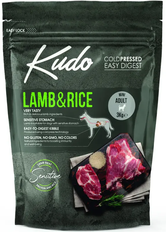 Kudo Adult Mini Lamb & Rice Low Grain