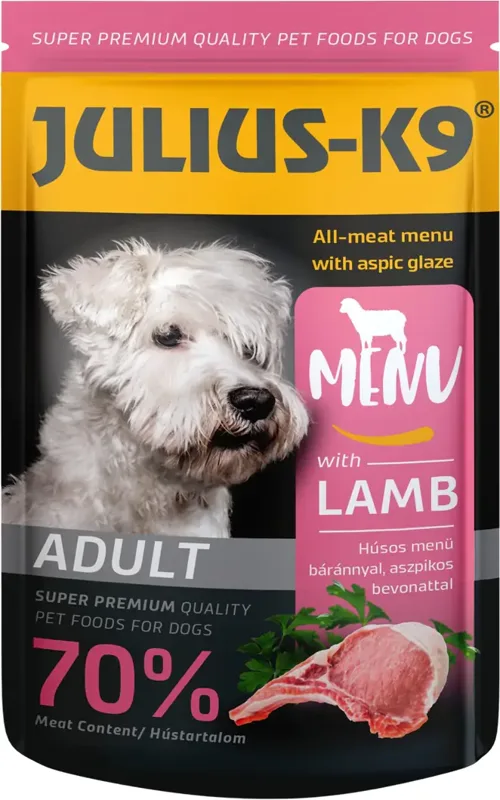 Julius-K9 Dog Adult Lamb alutasakos nedveseledel aszpikban