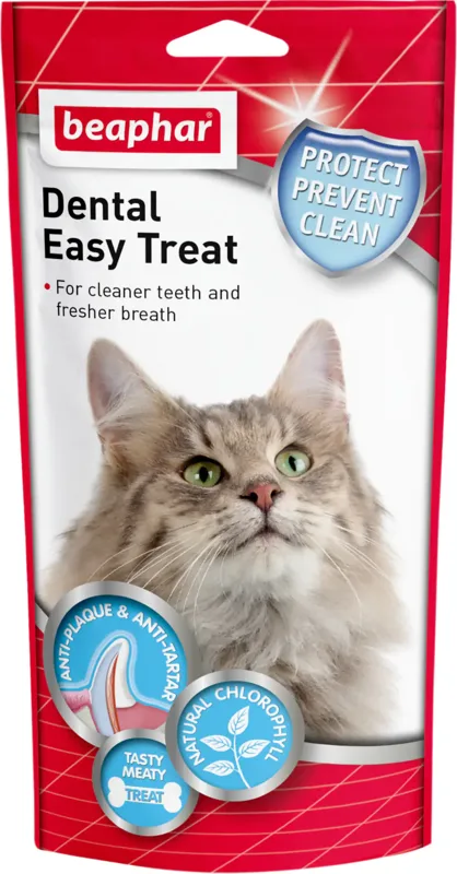Beaphar Easy Dental Treat - Fogtisztító és fogvédő jutalomfalat macskáknak