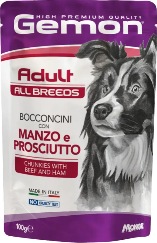 Gemon Dog Adult Chunkies with Beef & Ham