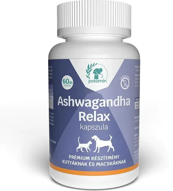 Petamin Ashwagandha Relax kapszula kutyáknak és macskáknak