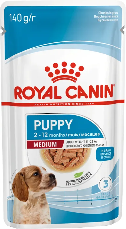 Royal Canin Medium Puppy - Nedves táp közepes testű kölyök kutya részére