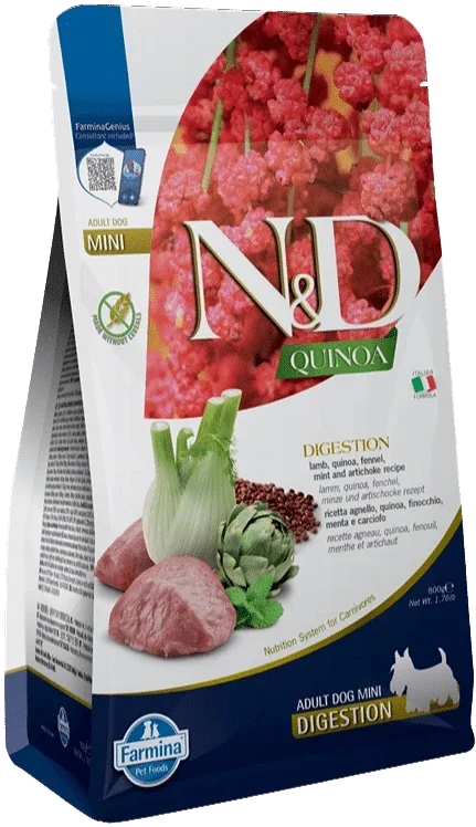 N&D Dog Grain Free Quinoa Digestion Lamb – Emésztési problémákra