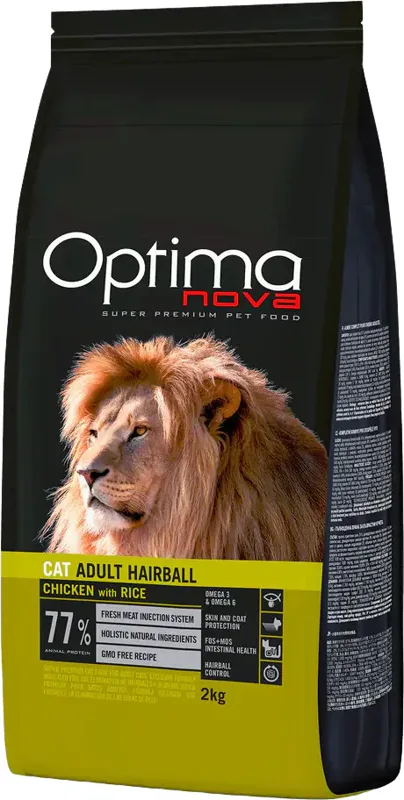 Visán Optimanova Cat Hairball Chicken & Rice