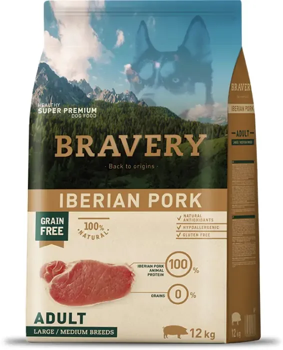 Bravery Dog Adult Medium/Large Grain Free Iberian Pork