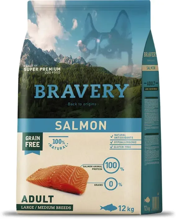 Bravery Dog Adult Medium/Large Grain Free Salmon