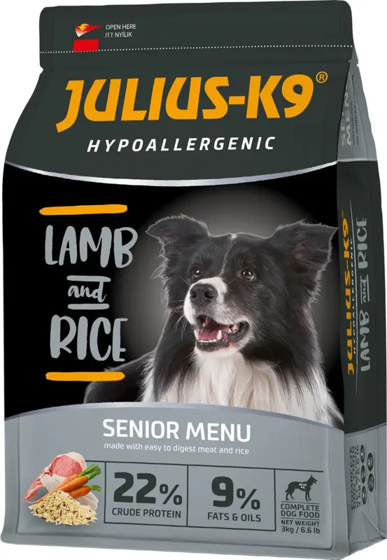 Julius-K9 Hypoallergenic Senior Lamb & Rice kutyatáp