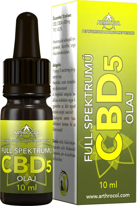 Arthrocol full spektrumú CBD5 bio olaj kutyáknak