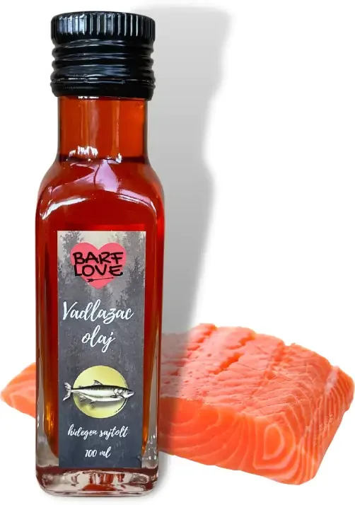 Barf Love 100% hidegen sajtolt, kamcsatkai nyers vadlazacolaj kutyáknak és macskáknak
