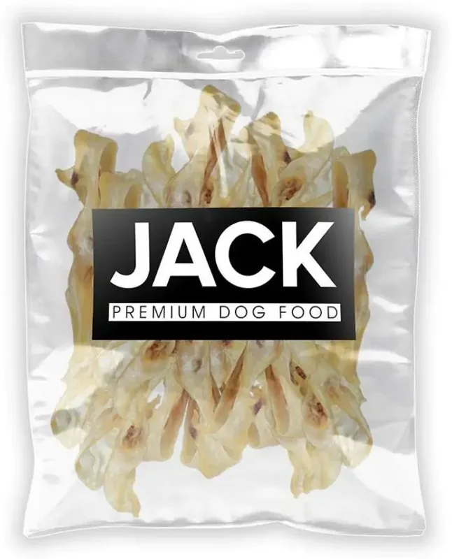 Jack szárított nyúlfülek, természetes jutalomfalat kutyáknak