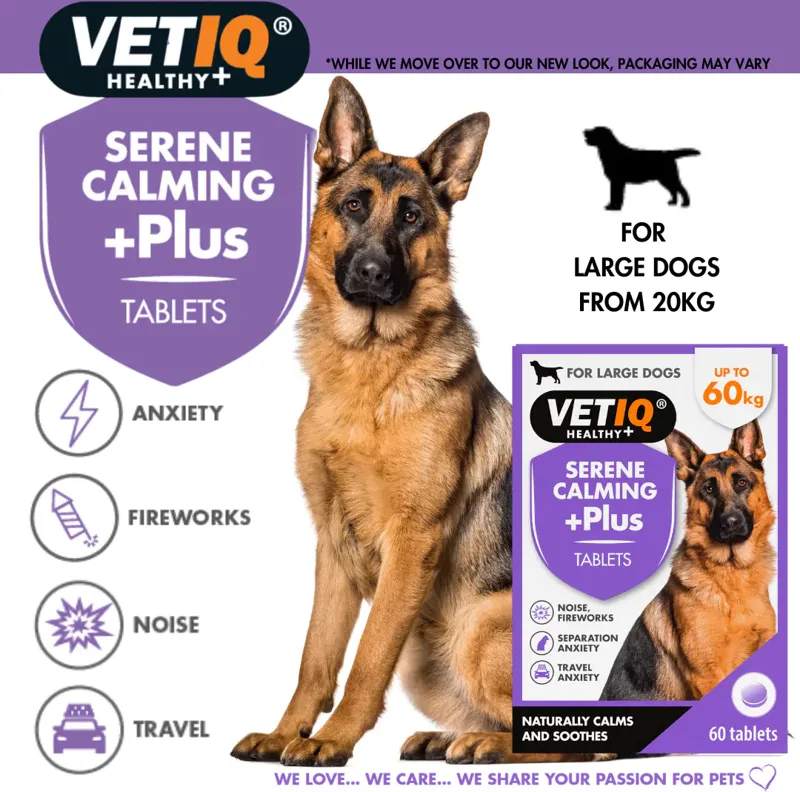 Vetiq Serene Calming +Plus tabletta nagytestű kutyáknak