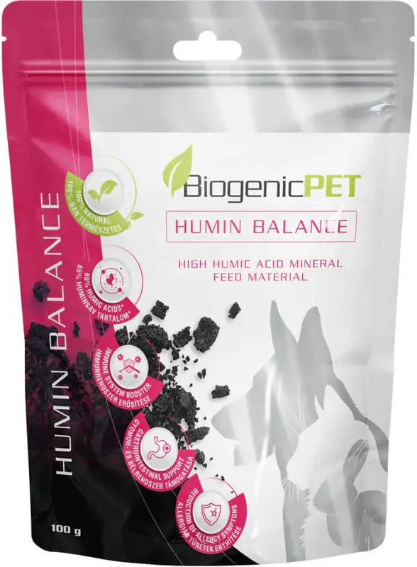 BiogenicPET Humin Balance ásványi táplálékkiegészítő kutyáknak és macskáknak