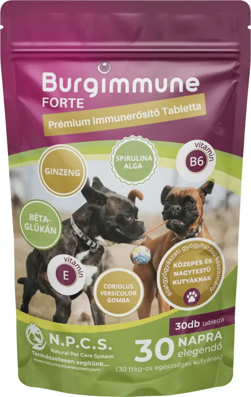 Burgimmune Forte immunerősítő tabletta kutyáknak