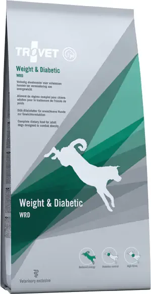 Trovet Dog Weight & Diabetic WRD - Fogyókúrás és diabéteszes táp
