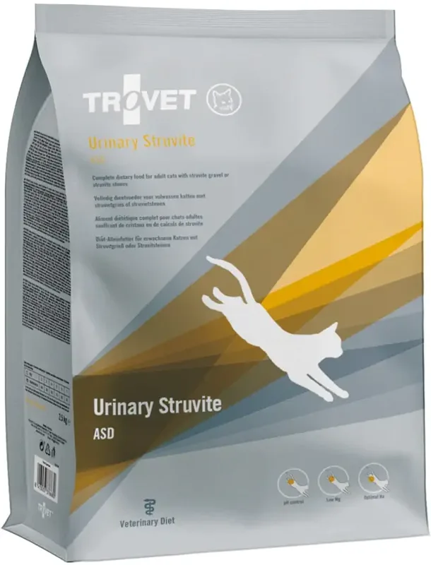 Trovet Cat Urinary Struvite ASD - Diétás száraztáp struvit kövek ellen macskáknak