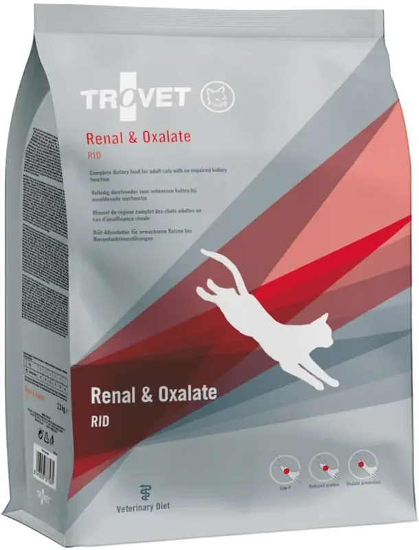 Trovet Cat Renal & Oxalate RID - Vesediétás száraz macskatáp oxalát húgykövesség ellen