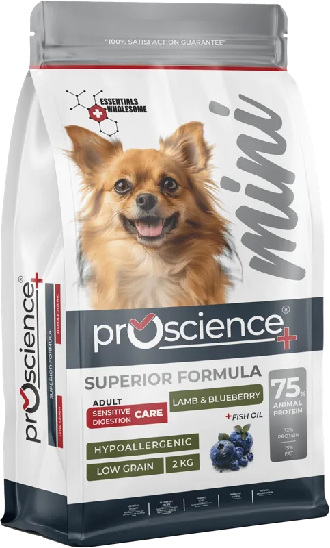 ProScience Mini Adult Dog Lamb & Blueberry - Bárányos kutyatáp kistestű kedvenceknek