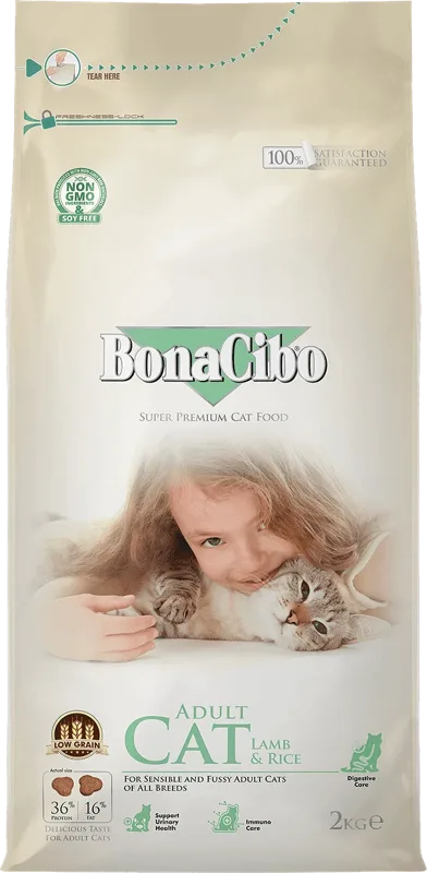 Bonacibo Adult Cat Lamb & Rice - Hidrolizált báránnyal, rizzsel szardellával és rákkal