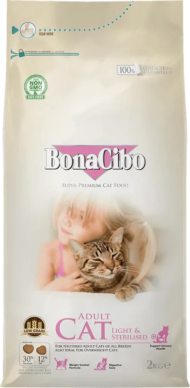 Bonacibo Adult Cat Light & Sterilised - Csirkével, szardellával, rákkal és rizzsel