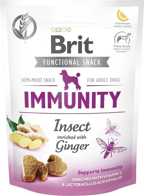 Brit Functional Snack Immunity Insect félnedves kutyasnack