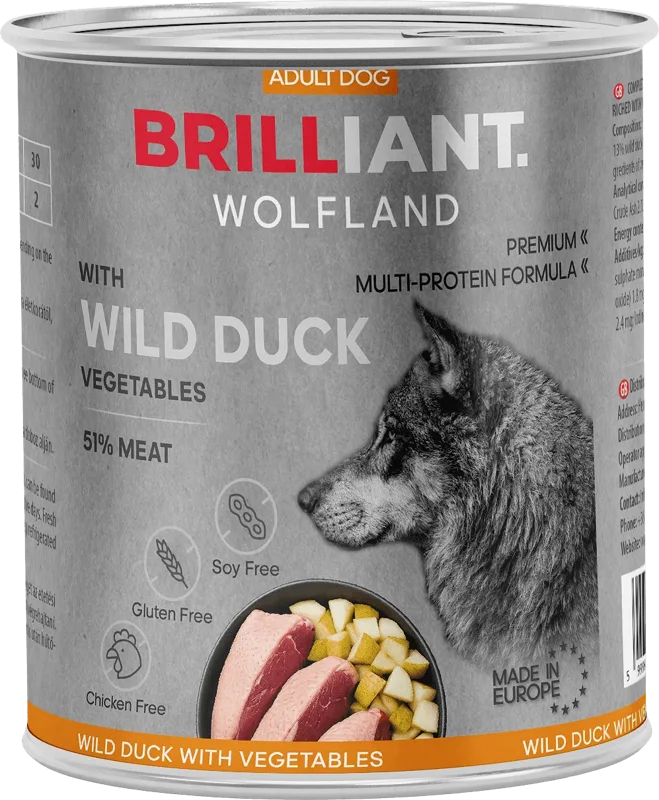 Brilliant Wolfland Premium with Wild Duck and Vegetables
