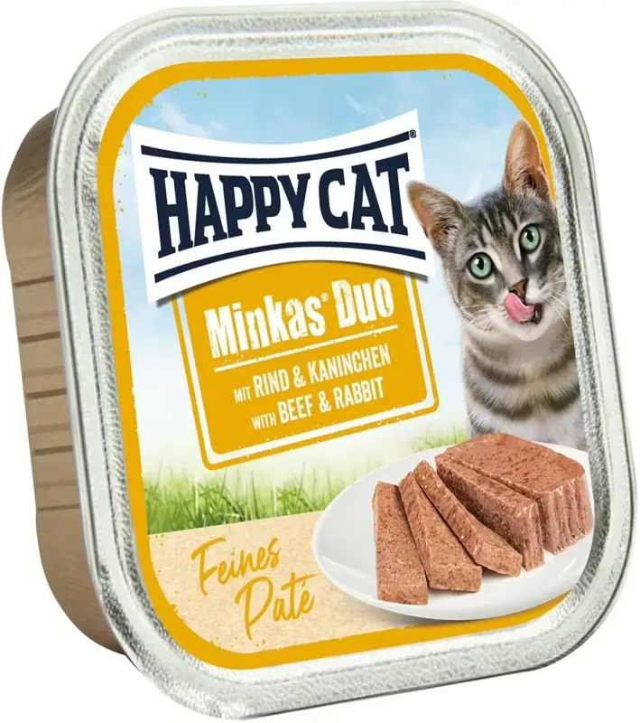 Happy Cat Minkas Duo marha- és nyúlhúsos pástétom falatkák
