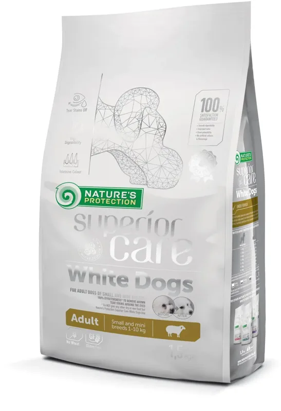 Nature's Protection Superior Care White Dogs Grain Free Adult Small & Mini Lamb