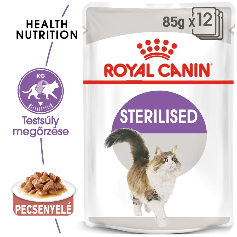 Royal Canin Sterilised Gravy - Ivartalanított felnőtt macska szószos nedves táp