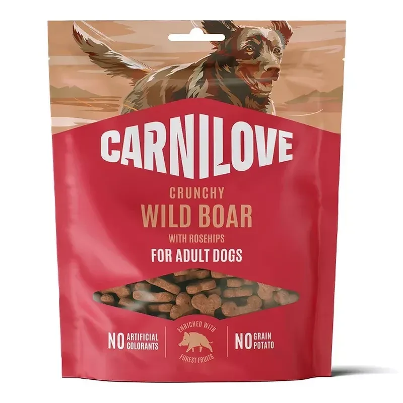 CarniLove Dog Crunchy Snack vaddisznóval és csipkebogyóval