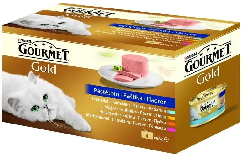 Gourmet Gold Mousse - Pástétom macskáknak - Multipack