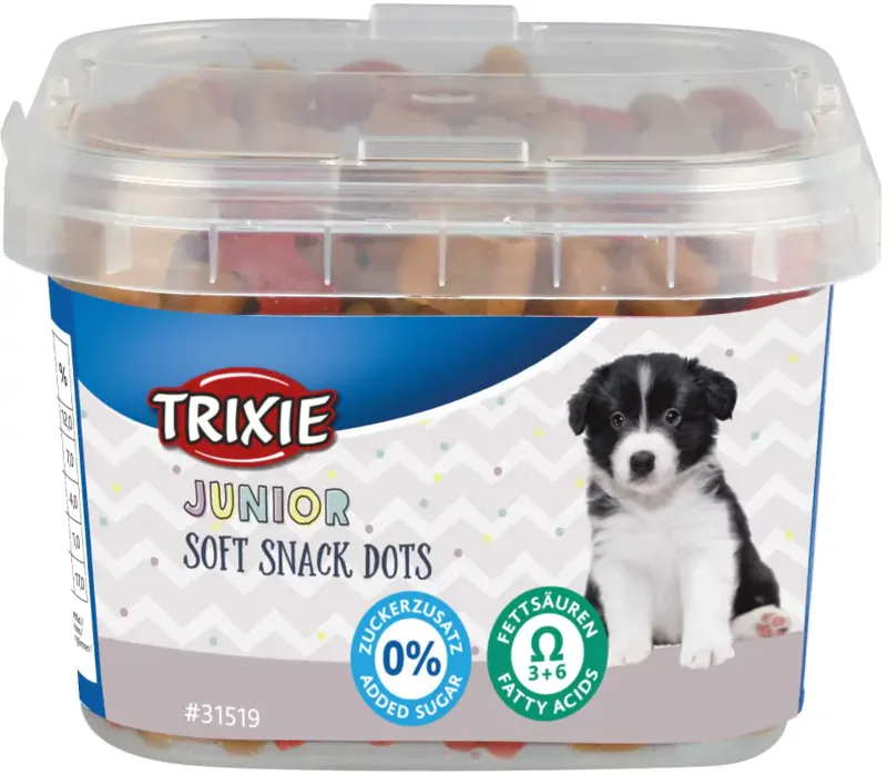 Trixie Junior Soft Snack Dots puha jutalomfalat lazaccal