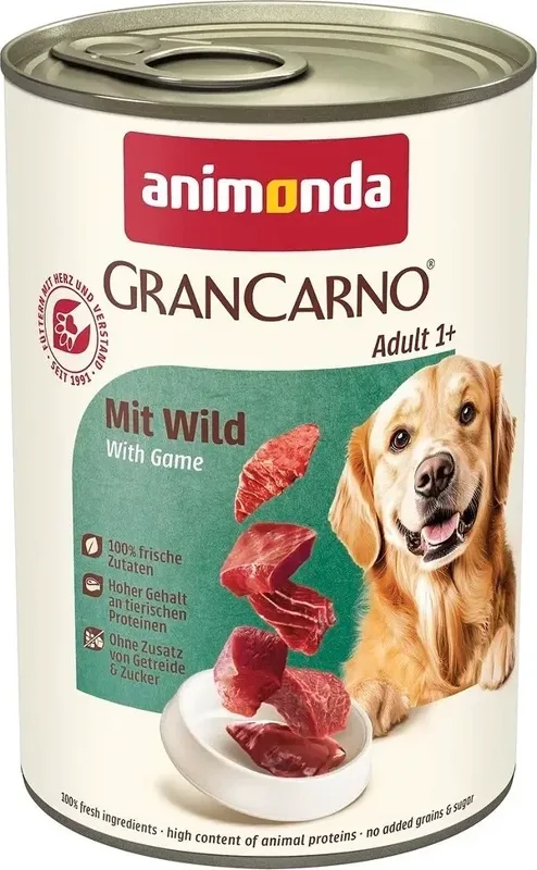 Animonda GranCarno Adult – Vadhúsos és sertés kutyakonzerv